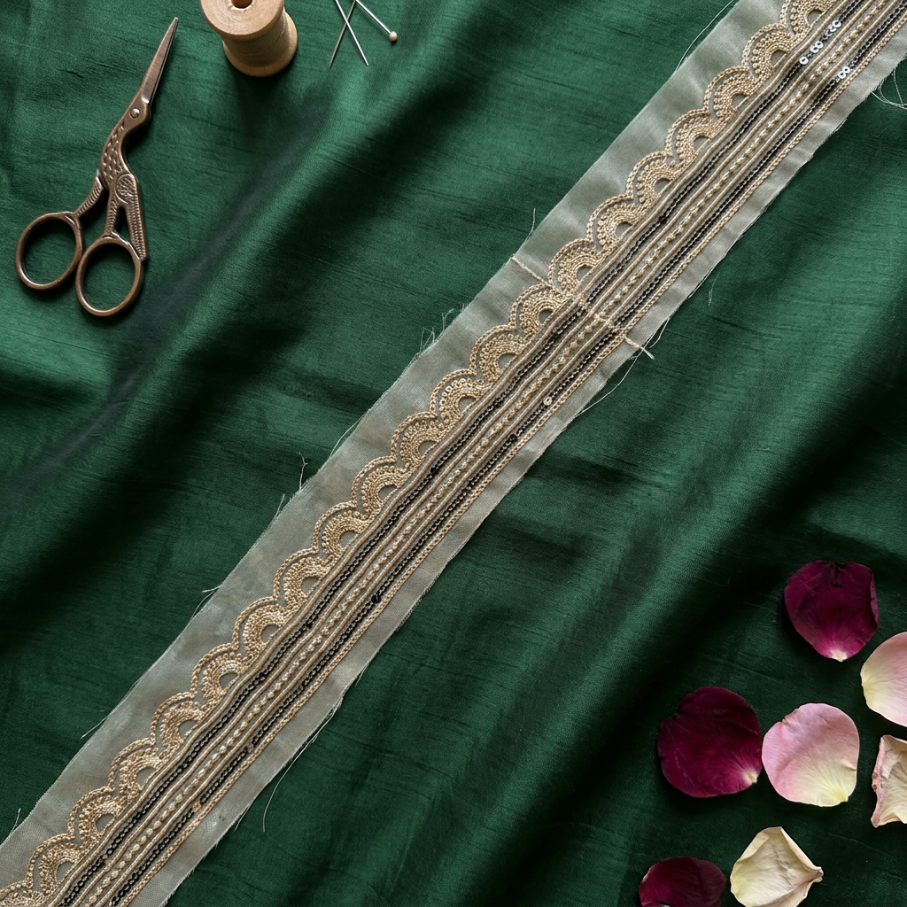 Heavy Thread and Cutwork Embroidery