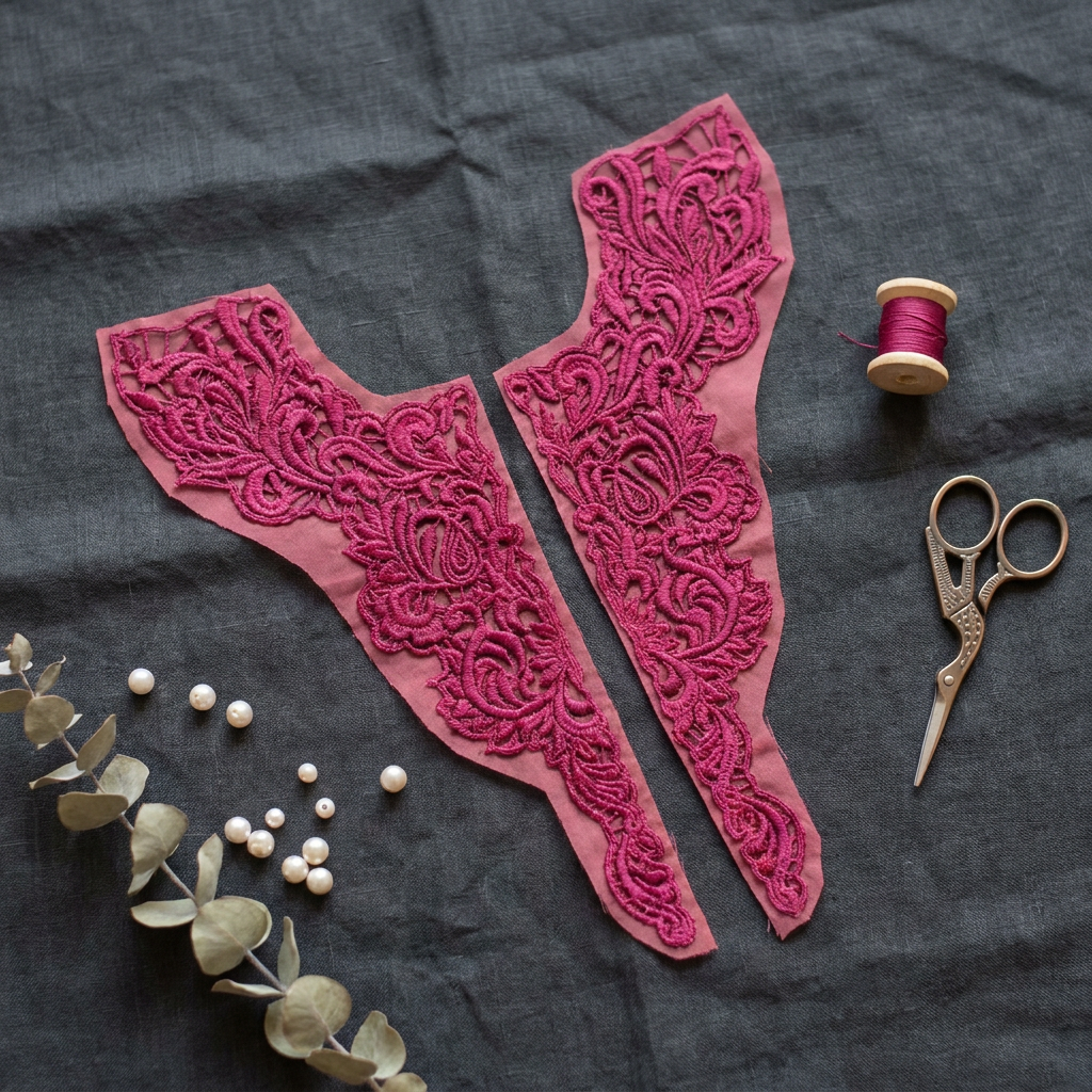Magenta Resham Work