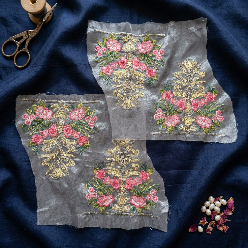 Multicolour Thread Embroidery