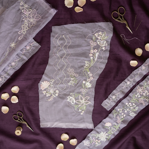 Lilac Resham Embroidery