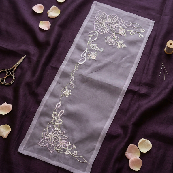 Lilac Resham Embroidery