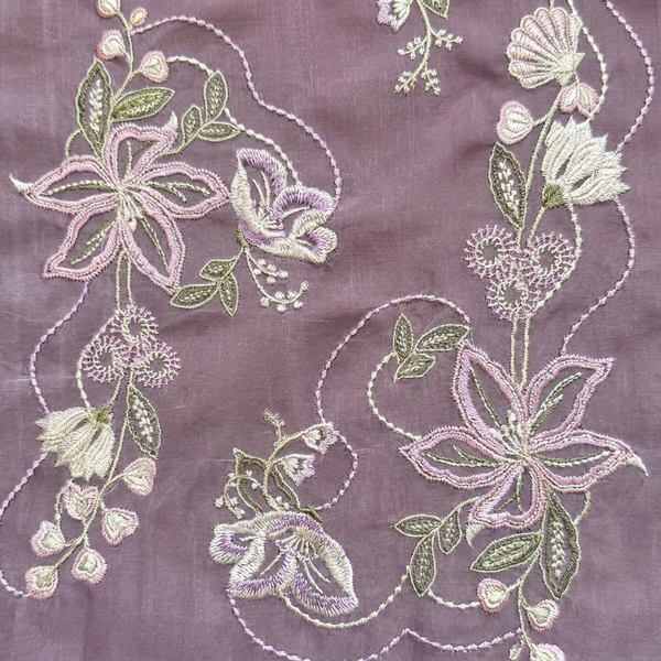 Lilac Resham Embroidery