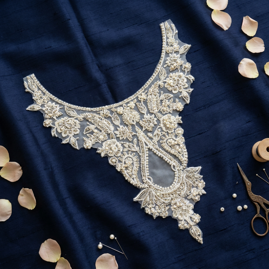 Pearl Silver Scallop Design