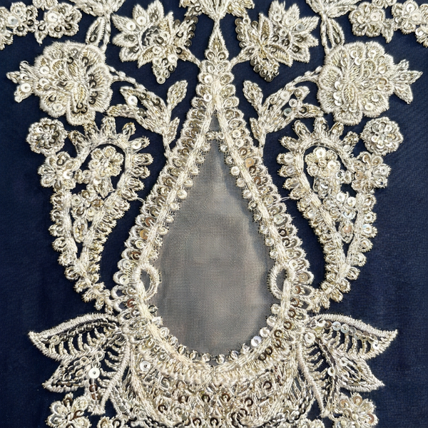 Pearl Silver Scallop Design