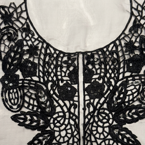 Black Cutwork Embroidery