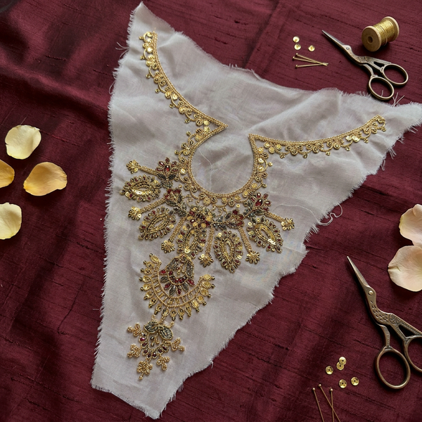 Maharani Gold Neckline