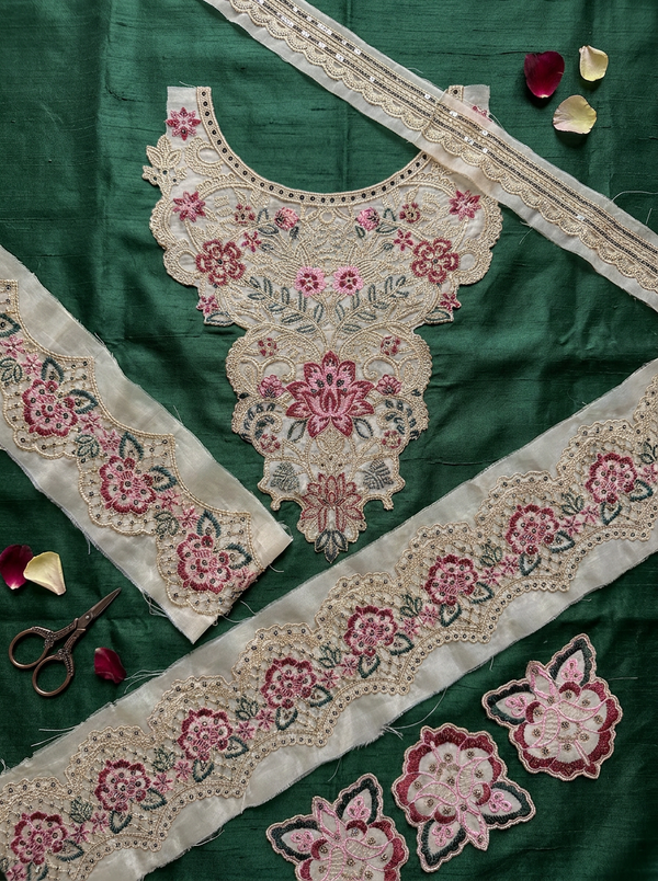 Heavy Thread and Cutwork Embroidery