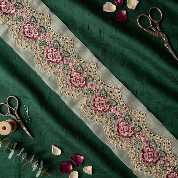 Heavy Thread and Cutwork Embroidery